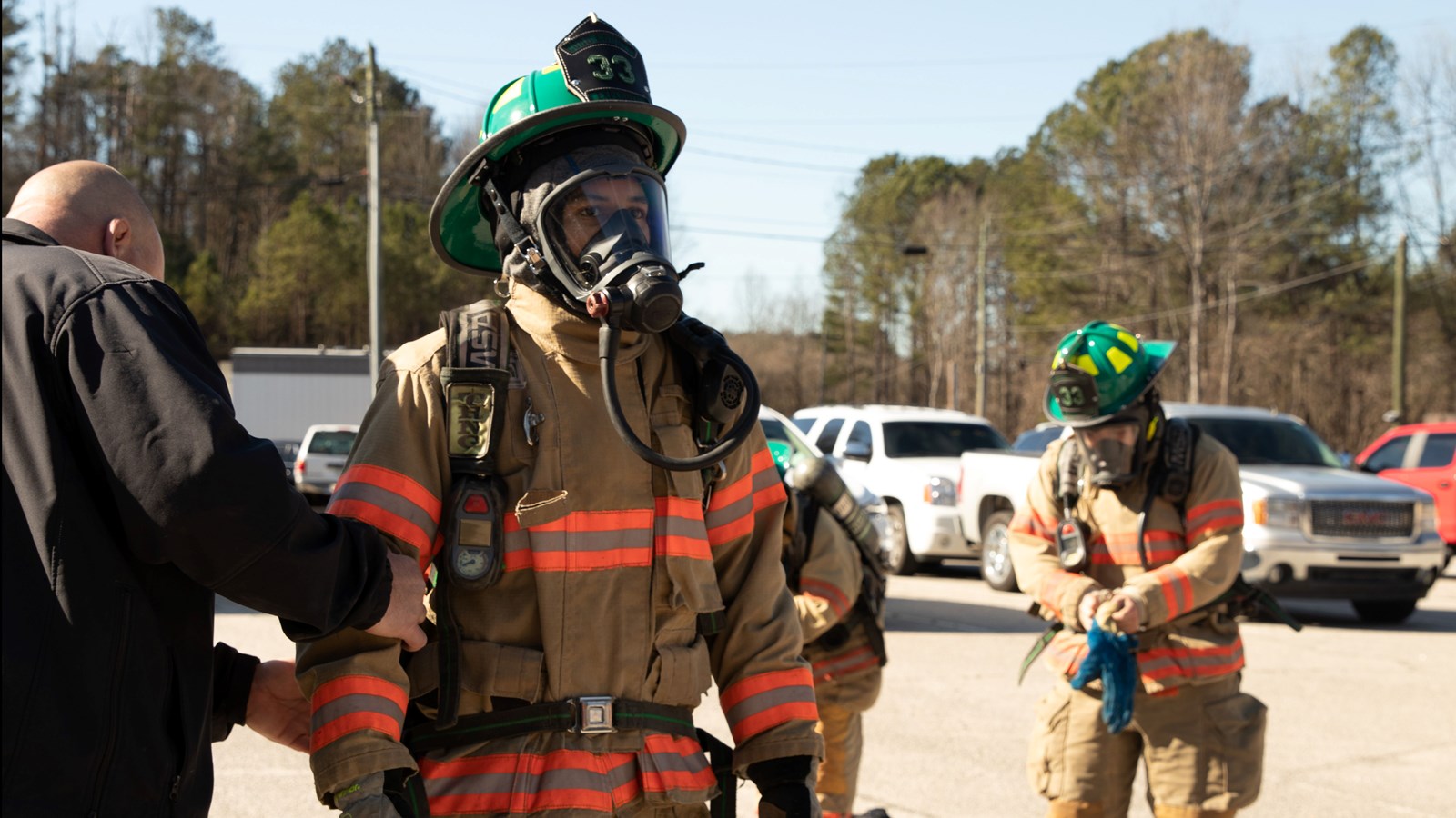 Osborne High School students train as firefighters
